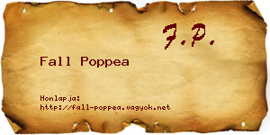 Fall Poppea névjegykártya